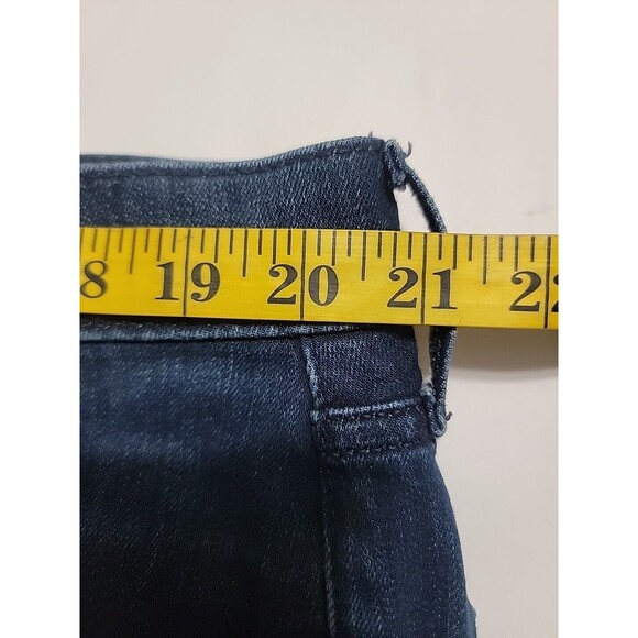 Women LEVIS 502 DARK FADED BLUE Size 38X30 ALL SEASONS Tech STRETCH TAPER JEANS - Picture 4 of 6